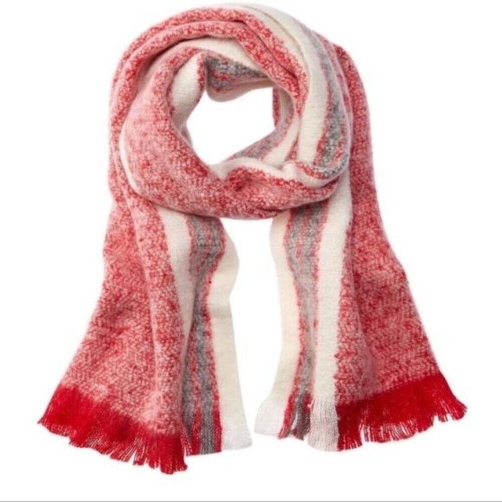 Free People Racer Stripe Brushed Blanket Scarf New with Tags Clean smoke free ho - Picture 2 of 7